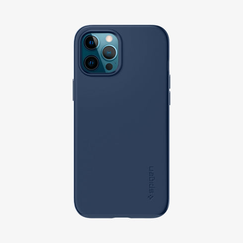 ACS01612 - iPhone 12 Pro Max Case Thin Fit in black showing the back